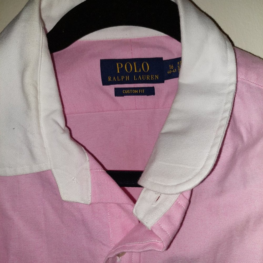 Polo by Ralph Lauren Button Up Pink Dress Shirt
